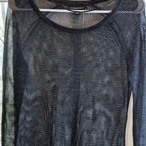 Rock Republic long sleeve mesh shirt small